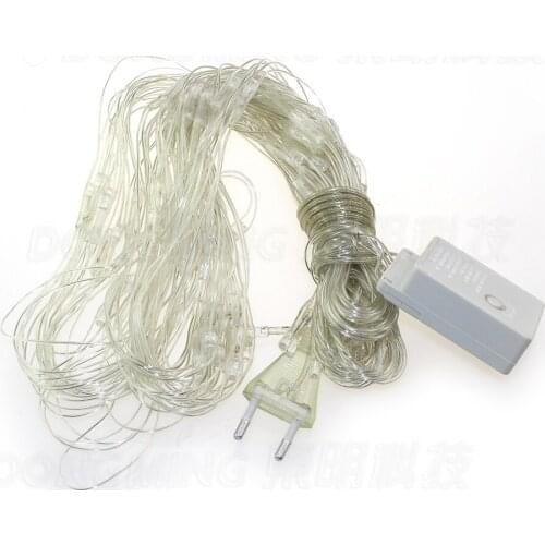 10pcs 200 RGB Fairy Led Net Light 3m x 2m 220V garden outdoor party christmas wedding Decoration Led mesh String curtain light