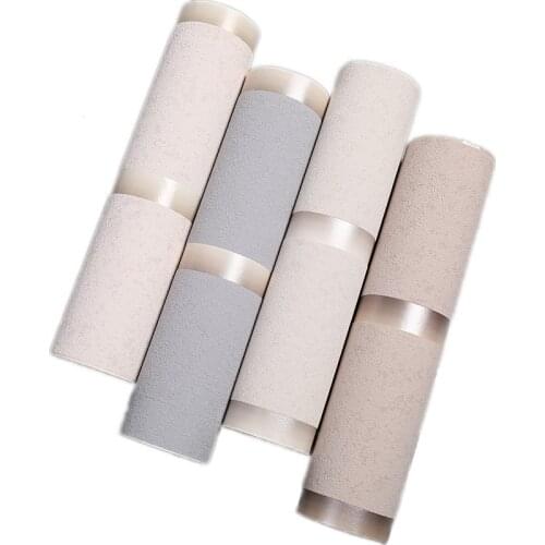 Modern Stripe Non-woven Deerskin Wallpaper Bedroom Living Room TV Background Wall Paper
