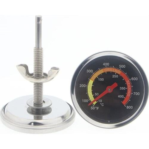 Stainless Steel BBQ Smoker Grill Thermometer Temperature Gauge 50-800 Degrees Fahrenheit 10-400/50-350/50-500 Degrees Celsius