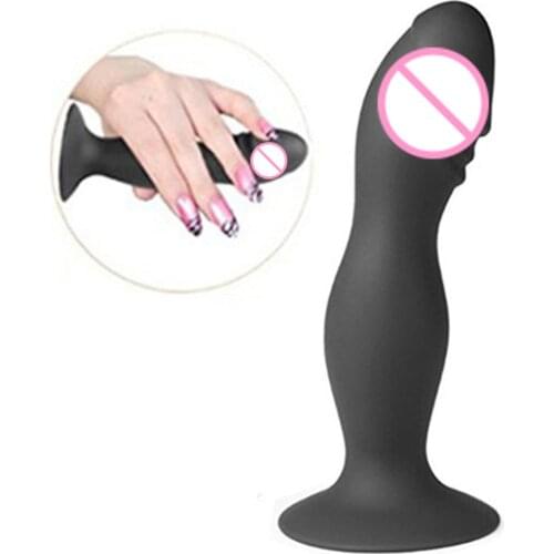 Waterproof Silicone Dildo Anal Beads Butt Plug Women Sex Toy with Suction Cup Waterproof allowed to be used in the bath shower