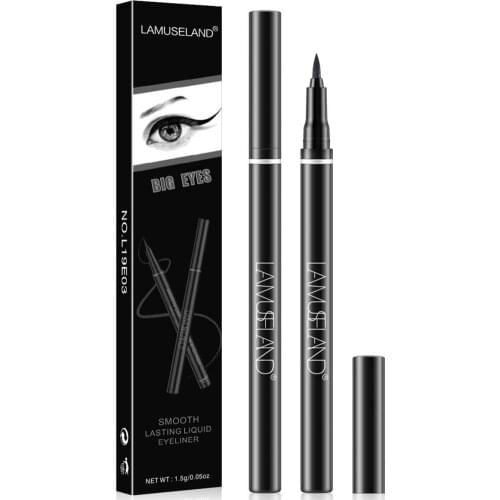1.5G Matte Black Liquid Eyeliner | Extremely Pigmented, Waterproof, Smudge-Proof