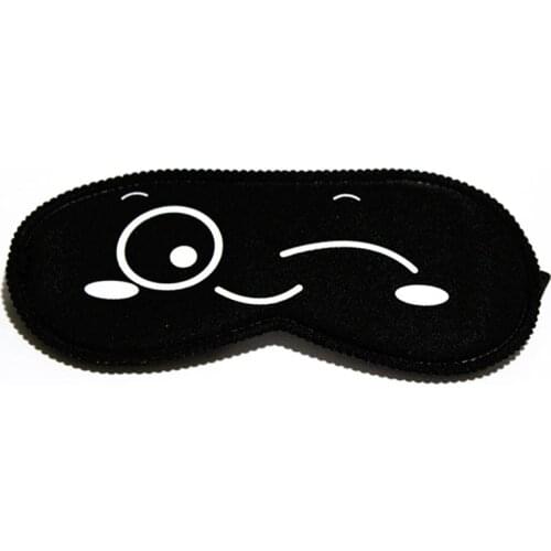 1Pcs Cute Sleep Mask Eyeshade Cover Eye Mask Natural Sleeping Cover Eyepatch Eyeshade Soft Eye Sleep Random Color Blindfold R9D1