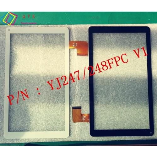 10.1 Inch P/N YJ247/248FPC-V1 V2 HY-1628 tablet pc capacitive touch screen glass digitizer panel Free shipping