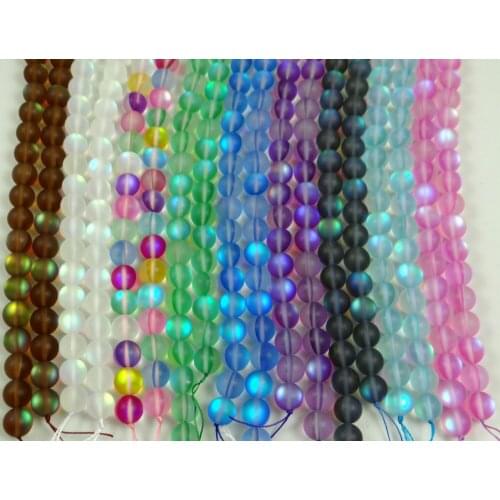 10mm Dull Polish Moon Stone Beads Round Matte Flash Stone Beads DIY Bracelet Jewelry Making Moonstone Bead 15'' Free Shipping