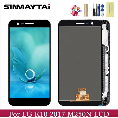 100% Test For 5.3" LG K10 2017 LCD Display Screen + Touch Screen Panel Digitizer Assembly Replacement For M250 X400