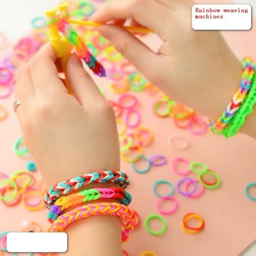 16 Colors Wave Point Rubber Band Loom Bands Weave Bracelet Childrens Crafts DIY Arts & Toys 600 Pieces/bag