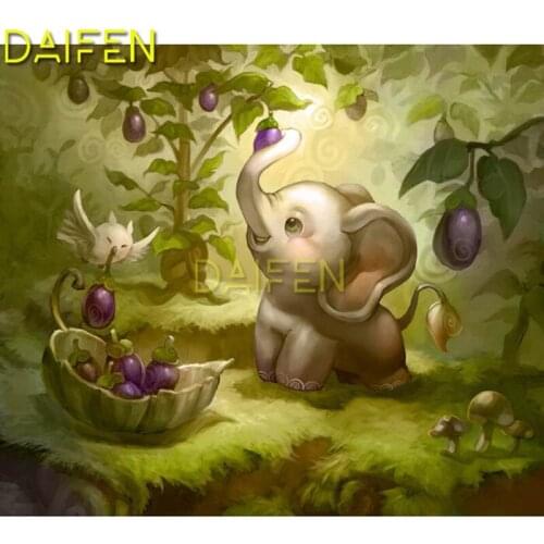 Full Round Diamond embroidery 5D DIY Diamond painting Cross stitch Full Square Diamond mosaic Elephant owl grape mushroom