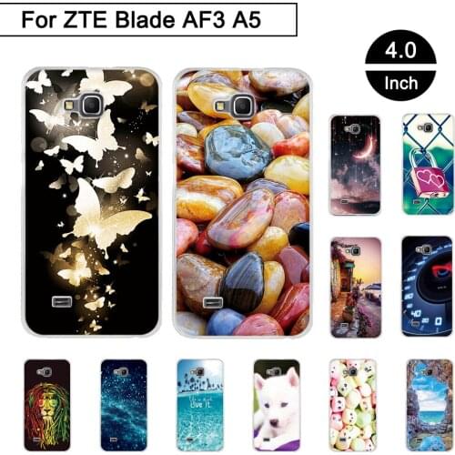 Case For ZTE Blade AF3 A5 4.0 inch Soft TPU Silicone Phone Cases For ZTE Blade AF3 af3 A 5 A5 pro Cover Shells For ZTE Blade a5
