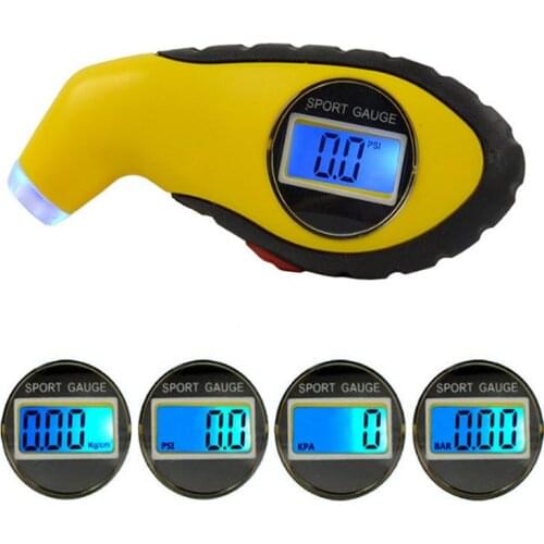 Auto Motorcycle Tyre Pressure Digital Meter Mini Diagnostic Tool Car Detector Tire Pressure Gauge Portable LCD Display