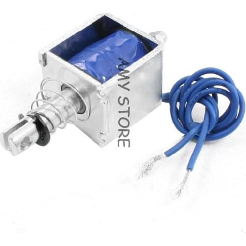 DC 12V 7mm Rod Push Linear Solenoid Electromagnet XRN-0826