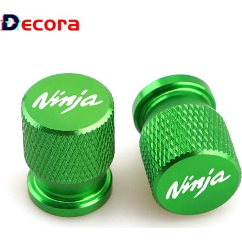 For Kawasaki Ninja 250 300 400 650 250 250R Motorcycle Tyre Valve Air Port Stem Covers Tire Cap CNC Accessories 2010-2019 2018
