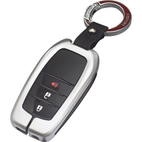 For Toyota RAV4 Land Cruiser Prado Elfa Grandmaster Previa’s New TPU Zinc Alloy Car Smart Key Protective Shell Accessories