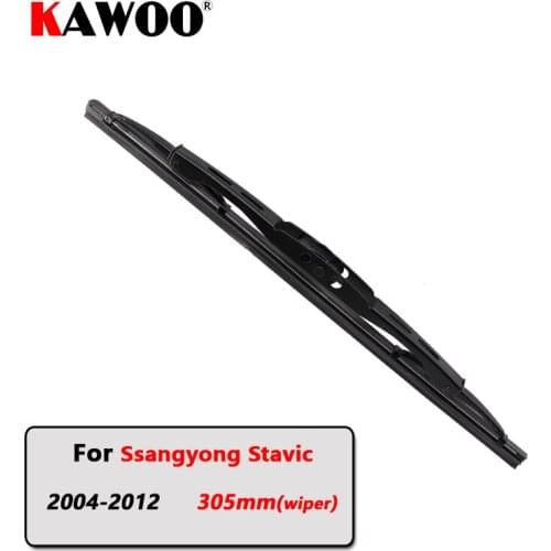 KAWOO Car Rear Wiper Blades Back Window Wipers Arm For Ssangyong Stavic Hatchback (2004-2012) 305mm Auto Windscreen Blade
