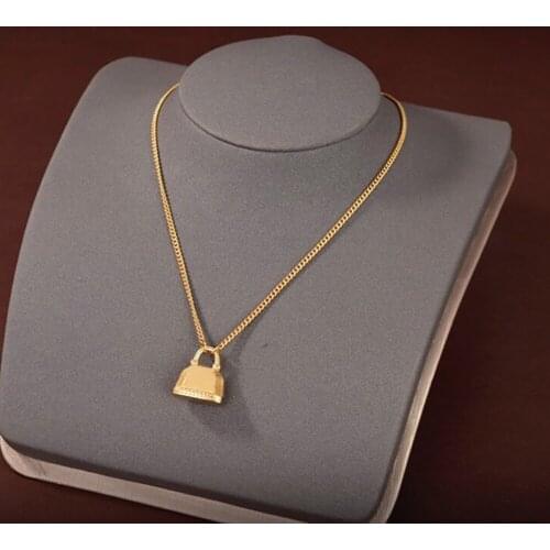 Hot Brand Fashion Jewelry For Women Gold Plated Skull Party Fashion Jewelry Skull Necklace Pendant Vintage Gold Color Design