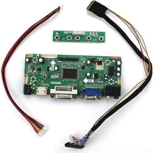 M.NT68676 LCD/LED Controller Driver Board (HDMI+VGA+DVI+Audio) For LP173WD1 LTN173KT01 LVDS Monitor 1600*900