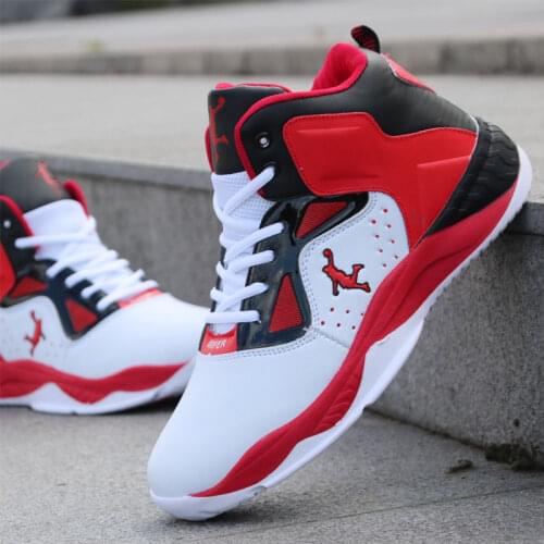 Men Professional High-top Basketball Shoes Mens Cushioning Light Basketball Sneakers Anti-skid Breathable Outdoor Sports Shoes