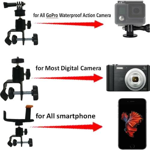 In Car Camera Mount for GoPro. Visor Dash Window Mount works with any Camera