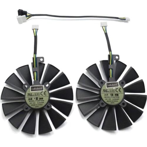 T129215sm Dc12v 0.25amp Video Card Cooler Fan Is Suitable For STRIX Rx570 Portable Cooler, Electrical Appliances