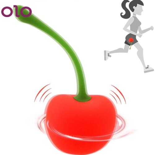 OLO Cherry G-Spot Vibrators Vagina Balls Kegel Ball Vibrating Egg Sex Toys for Women Vaginal Tighten Exercise Trainer 7 Speed