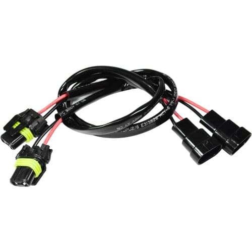 YUNPICAR 9006 9005 HB3 HB4 Sockets Male Female Adapter Extension Wiring Harness Connector for LED Headlight Fog Light