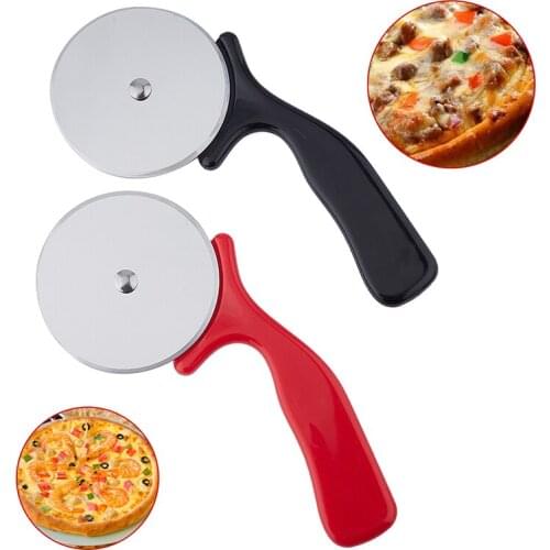 1Pc Stainless Steel Pizza Cutter Knife Cake Tools Pizza Wheels Scissors Ideal Pizza Pies Waffles Dough Cookies Kitchen Gadgets