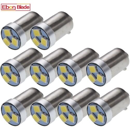 10Pcs T11 233 T4W BA9S BAX9S H6W BAY9S H21W LED Car Interior Dome Map Lamp Auto Backup Reverse Light License Plate Bulb 6V 12V