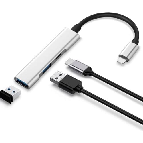 USB OTG Adapter Charging-Cable For Apple 3 In 1 Hub OTG Kit Adapter Ipad Converter To Camera Port Adapter Cable For IPhone New