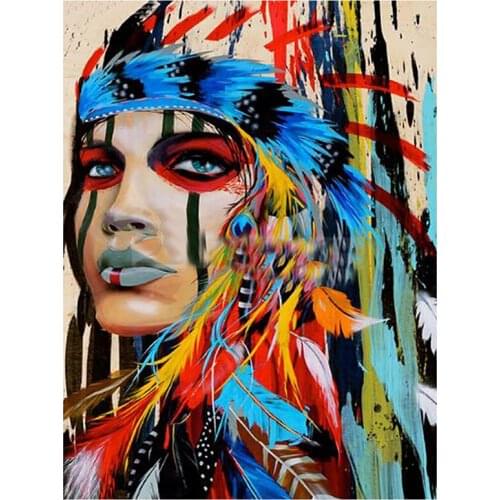 5D DIY Full Round/Square Diamond Painting Colourful Nativer Cross Stitch 3D Embroidery Rhinestone Mosaic Home Decor Art Y487