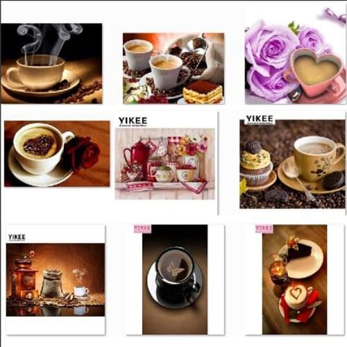 Diamond painting full drill, landscape, diy ,5d, Coffee,diamond embroidery animal, diamond mosaic painting NEW