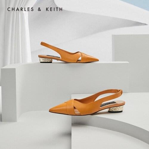 CHARLES&KEITHNew Arrival for Spring Summer 2020SL1-71720036 Women sandals pointed toe Sandles "Mules"
