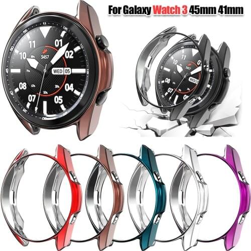 Soft Case For Galaxy Watch 3 45mm 41mm Thin Light Tpu Case For Samsung Galaxy Watch 3 45mm 41mm Protective Bumper Shell Cover