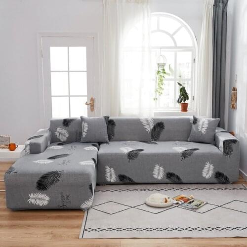Elastic Sofa Slipcovers Modern Sofa Cover for Living Room Sectional Corner L-shape Chair Protector Couch Cover 1/2/3/4 Seater