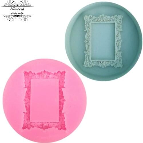 DIY European pattern frame silica gel fudge mould cake decoration tool candy chocolate fudge mould