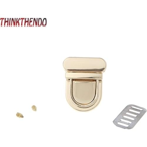 Durable Buckle Twist Lock Hardware For Bag Shape Handbag DIY Turn Lock Bag Clasp F3MD