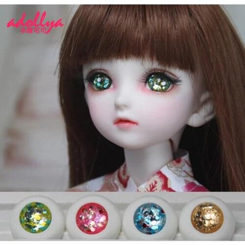 Adollya Handmade Eyes For Dolls Acrylic Dazzling Starry Sky Eyeball For 1/3 1/4 1/6 BJD Doll Accessories Plastic Eyes For Toys