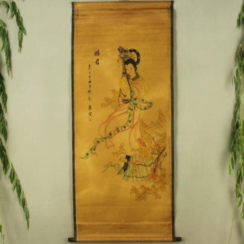 Exquisite Chinese Antique collection Imitation ancient Four big beauty Zhaojun Picture