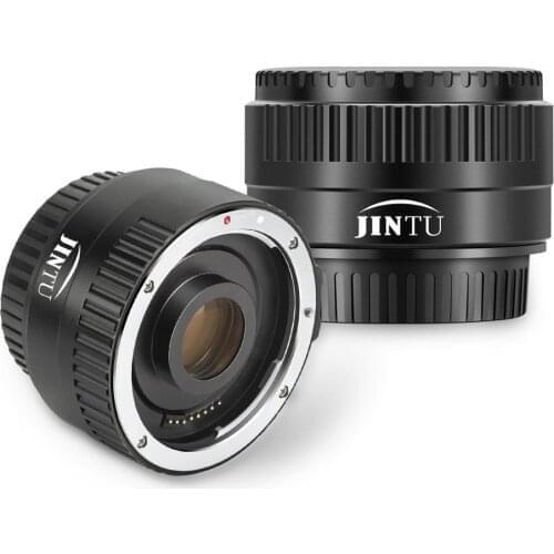 JINTU C-AF 2X Teleconverter Lens Auto Focus Teleplus Compatible with Canon EOS EF Lens Telephoto Lens