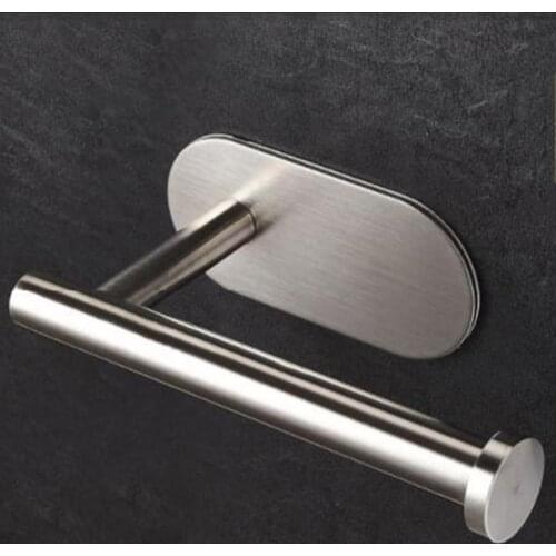 Toilet Paper Hook Holder Wall Mount Stainless Bathroom Roll Tissue Rack Lavatory Rust Proof Toilet Tissue Hanging Storage Hook