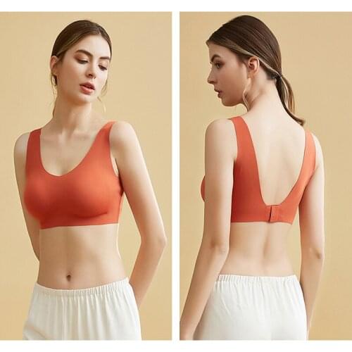 Latex Seamless Bra Push-Up Brassiere Underwear Female’ s Cooling Gathering Shockproof Women Close-fitting Comfortable Bras