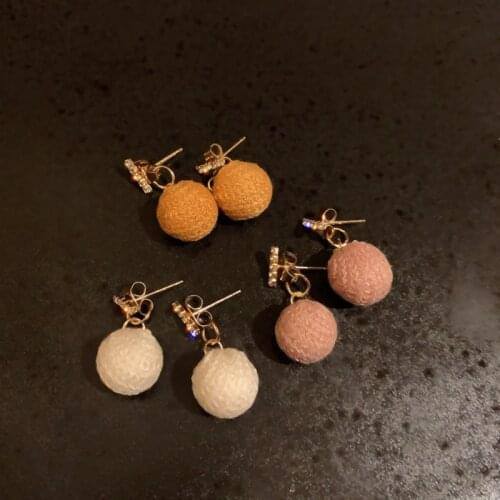 Summer new style personality creative yarn ball pendant earrings luxury fashion casual dance party earrings for women