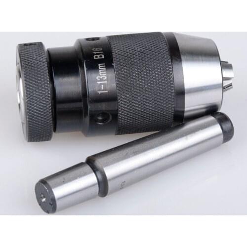 Light-duty MT2 B16 Keyless Drill Chuck Self Tighten B16 (1-13mm) Shank Morse Taper shank#2 hand Tightening Drill Chuck