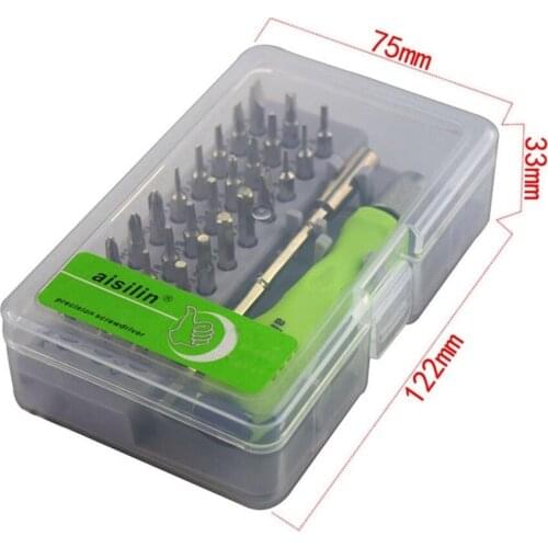 32 in 1 Precision Torx Screwdriver Set Tweezer Flexible Drill Shaft Disassembly Screwdriver Repair Open Tool Kit for Smart Phone