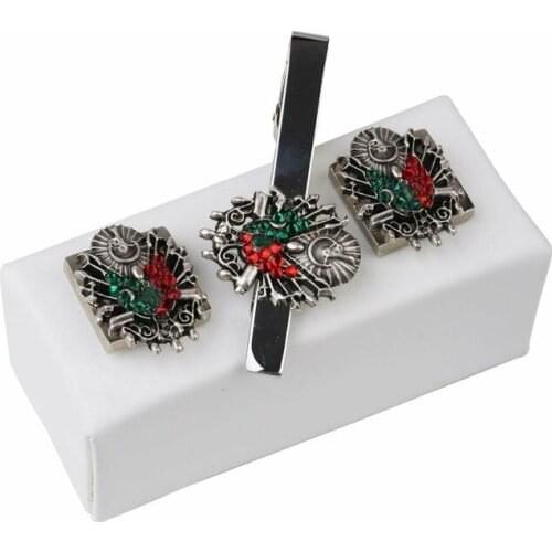 Ottoman Coat of Arms Tie Clip and Cufflink Set