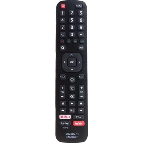 NEW-TV Remote Control, for Hisense Intelligent TV Remote Control EN2BC27/EN2BD27H Replace Remote Controls