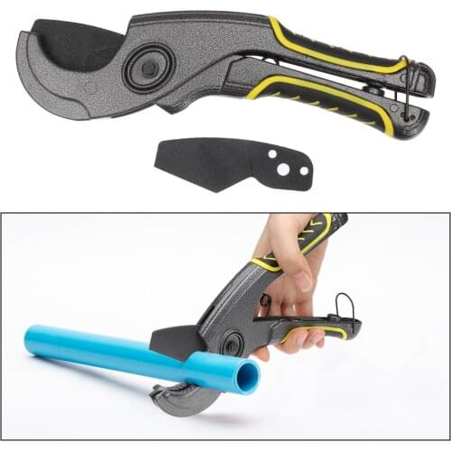 42MM PVC Pipe Cutters Aluminum Alloy Tube Cutting PPR PVC Tube Cutter Scissors with 65MN Steel Blade Up for Cutting PVC Pipe