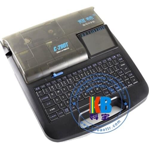 PVC Shrikable Hoses thermal transfer printing heat adhesive sticker Cable label printer for wire