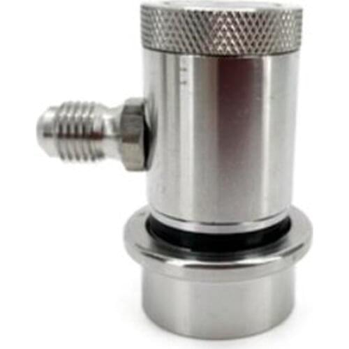 MACHINED STAINLESS BALL LOCK DISCONNECT - MFL THREADED (BLACK/LIQUID)