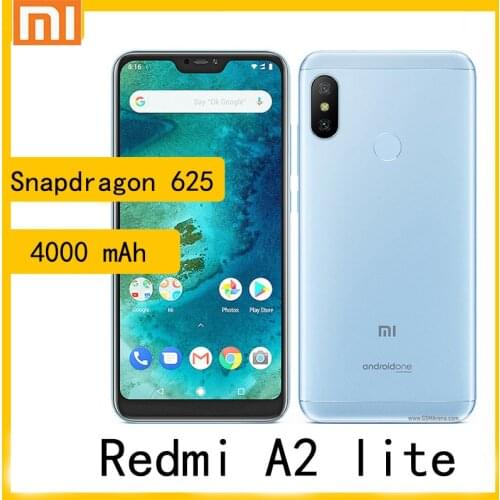 XIaomi A2 lite smartphone pixels Snapdragon 625 4000 mAh also called redmi 6 pro