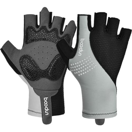 Sport Gloves Anti-skid Cycling Half Finger Gloves Shock Absorbing Padded Weight Lifting Gloves Outdoor Breathable MTB Gloves