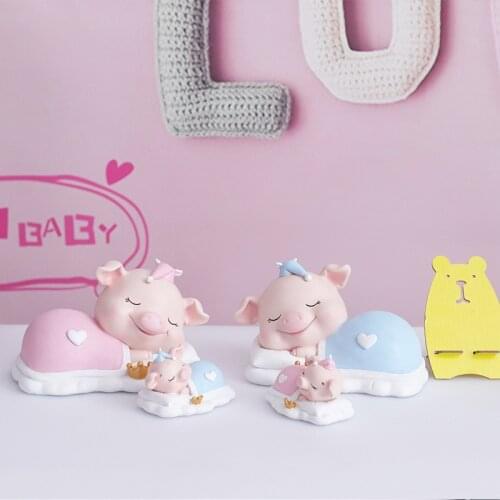 Pig Sleeping Posture Home Resin Craft Ornaments Money Box Piggy Bank Cash Moneybox Coin Box Piggy Bank